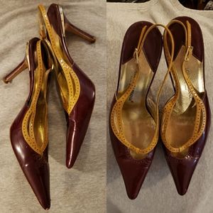 D&G signature pointed toe slingback heels - 37.5